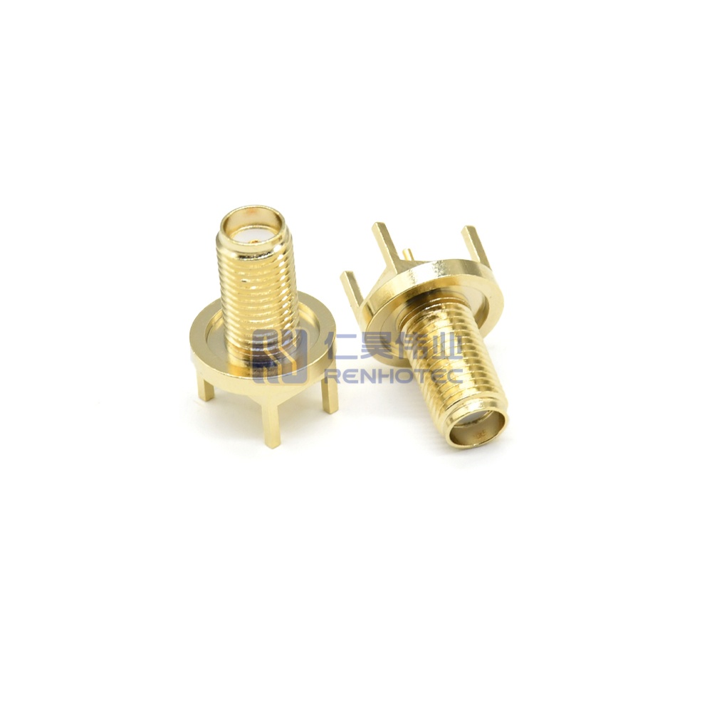 SMA Connector Straight Female Jack PCB Mount Through Hole 50 Ohm - RHT-612-0326 - Image 2