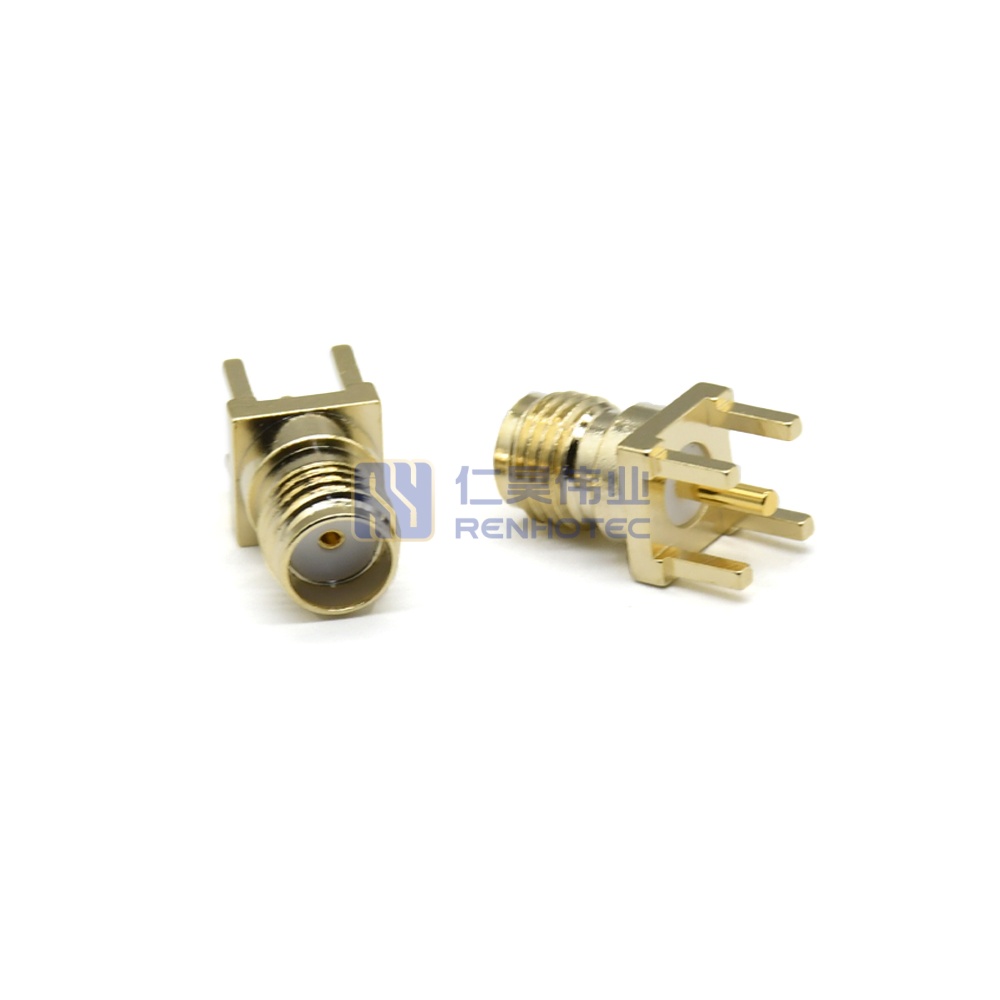 SMA Connector Straight Female Jack PCB Mount Through Hole 50 Ohm - RHT-612-0008 - Image 2