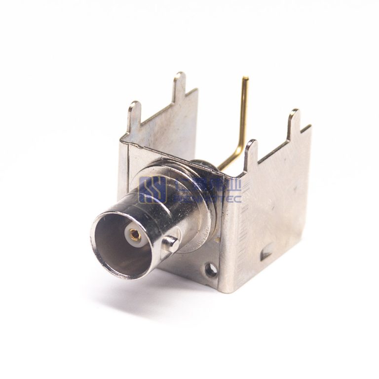 BNC Female Right Angle PCB Through-Hole 610-0043 | Renhotec