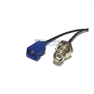 Fakra Jack to RP TNC Jack RF Cable Assemblies with RG174 Cable - RHT-605-6328