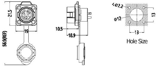 LP12 Flange Socket Size