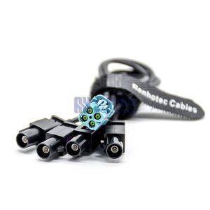MATE-AX Fakra Male Z Code to Fakra Male A Code 4 in 1 Extension Cable - 101-12-10030