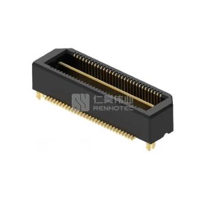 High-Speed Board to Board Connector Plug with Locking Clips Single-Ended Signaling - RH-37202-PMXXXXXXX01