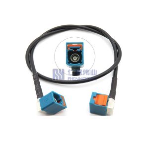 Fakra Short Body Right Angle Female Network Signal Transmission Cable