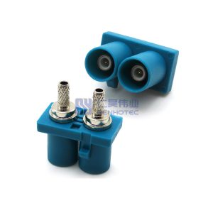Dual Straight Male Connector Z Type Universal Short Body Wiring Mounting Crimp GMSL