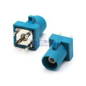 Fakra Male PCB Mounting Through Hole