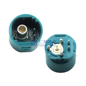 Fakra+2P Short Body Male Connector Through Hole GMSL Compatible
