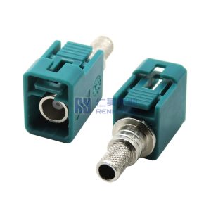 Fakra Short Female Waterproof Connector Cable Mounting Crimp