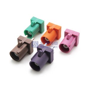 Fakra Short Body Vertical Straight Male A-Z Through Hole