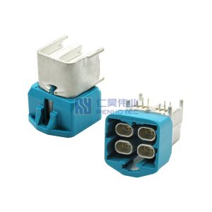 H-MTD Connector 4-Chamber Right Angle Through Hole
