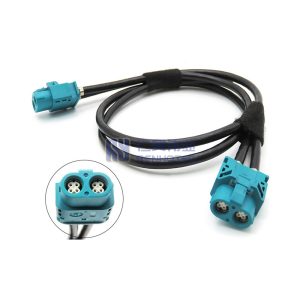 HSD Female Twin Connector 2-in-1 Car Center Panel Wiring Harness