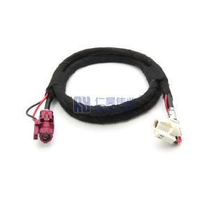 HSD Lvds 4P+2 Short Right Angle Female Connection Cable