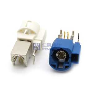 HSD Connector 4+2Pin Right Angle Male PCB Mount Through Hole for GMSL2 Display