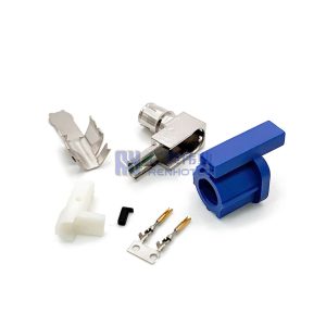 HSD Connector Short Right Angle Female HSD LVDS 4+2p Automotive HD Signal Transmission Connector for GMSL2 Display