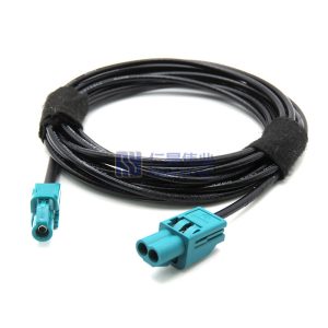 Mini Fakra Connecting Cable Single Hole / 2-in-1 Car Panoramic Image Adapter Cable for GMSL2