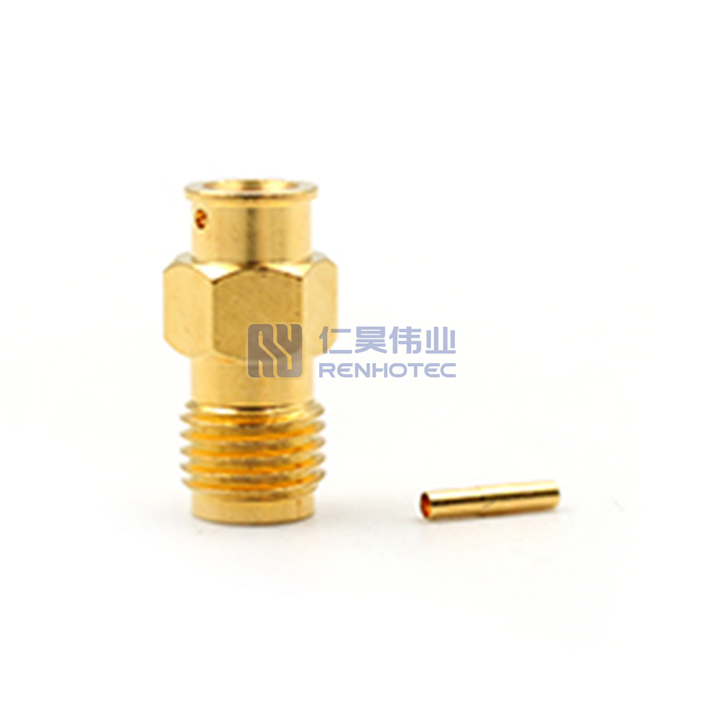 SMA Female for .141 Cable RF Coaxial Connector DC-18GHZ - RHT-SMA-KB3A - Image 2