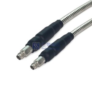 2.4mm Female to 2.4mm Female with 142A Coax Cable, EHF, SS Interlocked Hose