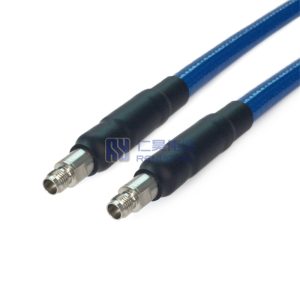 2.4mm Female to 2.4mm Female with 142A Coax Cable, EHF, PU Jacket Over Braid SS Spiral
