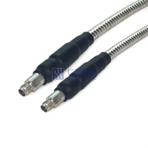 2.4mm Female to 2.4mm Female with 147A Coax Cable, EHF, SS Interlocked Hose