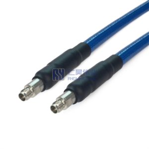 2.4mm Female to 2.4mm Female with 147A Coax Cable, EHF, PU Jacket Over Braid SS Spiral