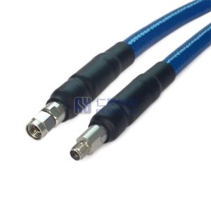 Коаксиальный кабель 2,92 мм мужской - 2,92 мм женский с 147A, EHF, Полиуретановая оболочка поверх оплетки SS Спираль