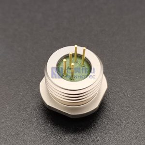 5 Pin Glass to Metal Sealed Hermetic Circular Connector - RHT-10165-05P