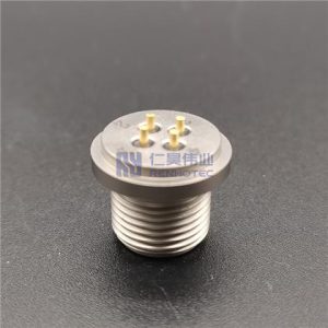 Glass to Metal Sealed Hermetic Electrical Bulkhead Connector - RHT-10246-04P