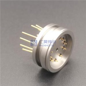 High Temperature Hermetic Glass to Metal Seal Header - RHT-10394-06P