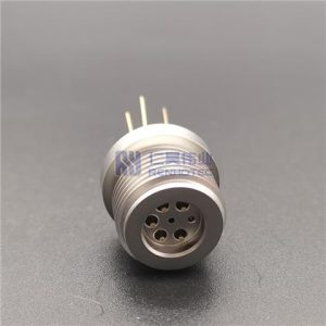 5 Pin Glass to Metal Hermetically Sealed Electrical Circular Connector - RHT-10432-05P