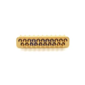 21Pin 2 Rows Hermetic Electrical Connectors Small Size Gold Wire Bonding