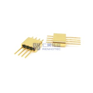 Small 4Pin Hermetic Electrical Connectors Multi Pin RF Connector Lightweight