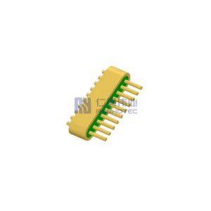 10Pin Hermetic DC Multi Pin Header Gold Wire Bonding Surface With Straight Cut Tip