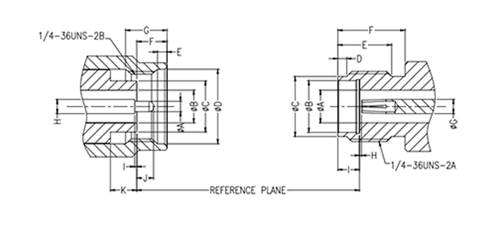 2.92mm connector interface dimensions