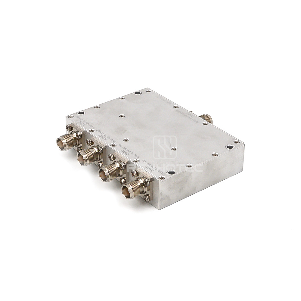 RHT-PD4-A10-DC-P-R2-TFI 4 Way TNC Female Microstrip Power Divider Combiner 500-2200MHz - Image 4