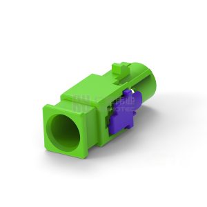 Cable-to-Cable, 180° Cable Exit, 1 Position, A Code, Housing for Female Terminals, Crimp, FAKRA, Data Connectivity Housings