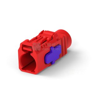 Cable-to-Cable, 180° Cable Exit, 1 Position, N Code, Housing for Female Terminals, Crimp, FAKRA, Data Connectivity Housings