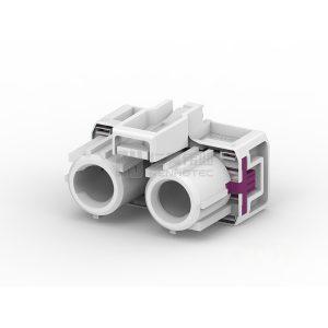 90° Cable Exit, 8 Position, B Code, Housing for Female Terminals, 12.7 mm Centerline, Crimp, Automotive HSD, Data Connectivity Housings