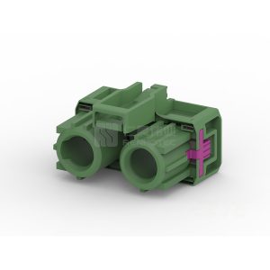 90° Cable Exit, 8 Position, E Code, Housing for Female Terminals, 12.7 mm Centerline, Crimp, Automotive HSD, Data Connectivity Housings