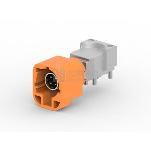 Board-to-Board / Wire-to-Board, Shielded, Horizontal, 4 Position, Board Mount, M Code, Automotive HSD, Data Connectivity Headers