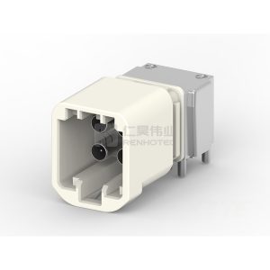 Wire-to-Board, Shielded, Horizontal, 4 Position, Board Mount, C Code, 4 mm Centerline, Signal, Data Connectivity Headers