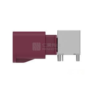 Cable-to-Board, Shielded, Horizontal, 2 Position, Board Mount, D Code, 4 mm Centerline, Signal, Data Connectivity Headers