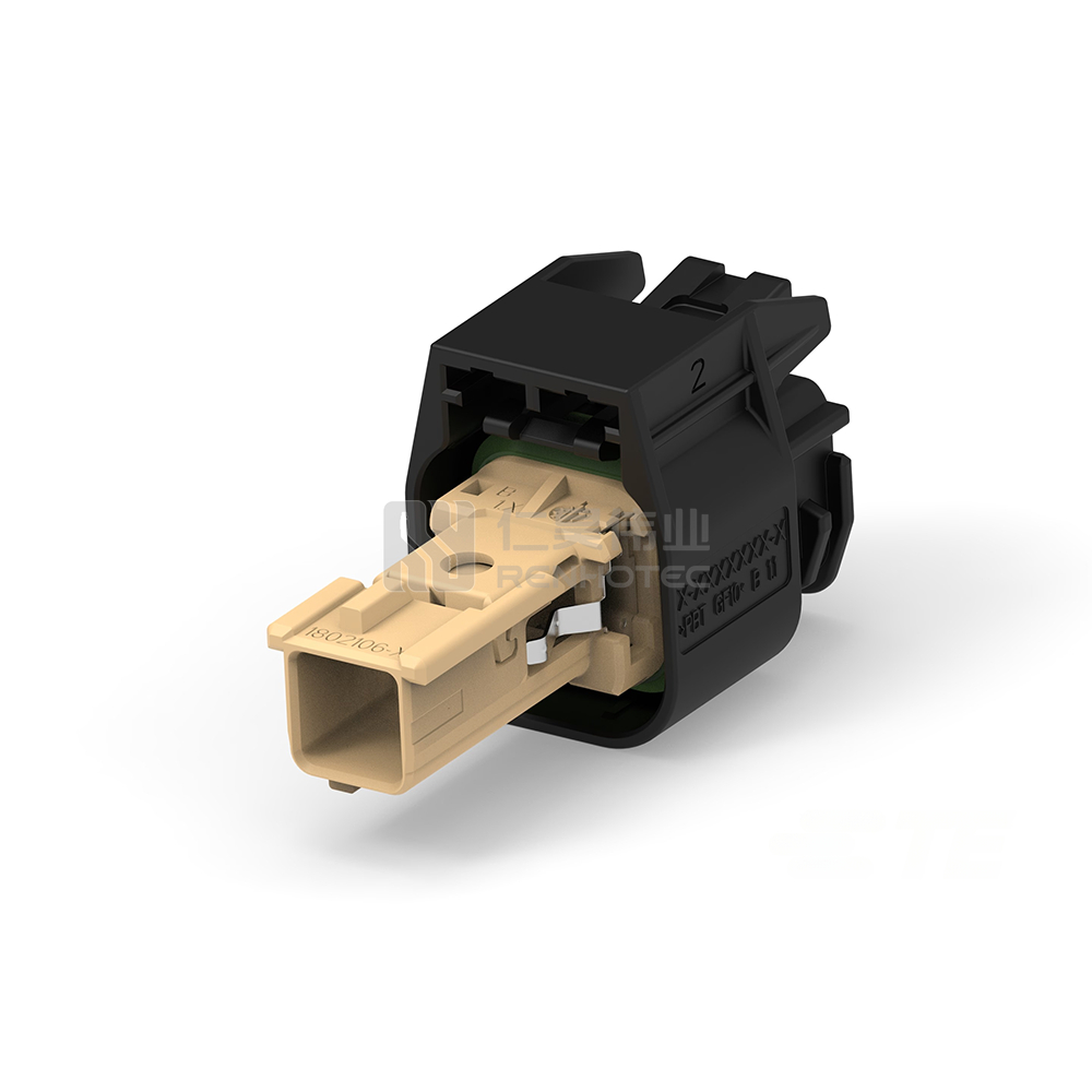 Cable-to-Board / Cable-to-Cable, Sealable, 180° Cable Exit, 1 Position, J Code, Housing for Female Terminals, Data Connectivity Housings