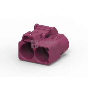 Wire-to-Wire, 2 Position, E Code, Housing for Female Terminals, 8 mm Centerline, Crimp, FAKRA, Data Connectivity Housings