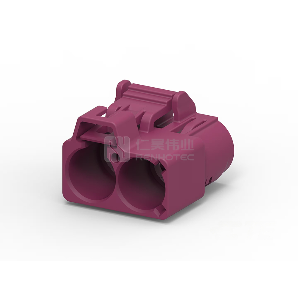 Wire-to-Wire, 2 Position, E Code, Housing for Female Terminals, 8 mm Centerline, Crimp, FAKRA, Data Connectivity Housings