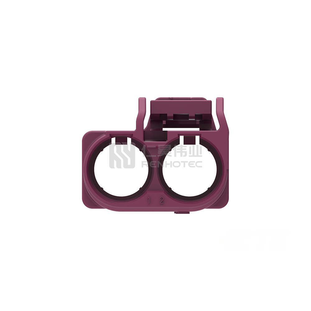 Wire-to-Wire, 2 Position, E Code, Housing for Female Terminals, 8 mm Centerline, Crimp, FAKRA, Data Connectivity Housings - Image 4