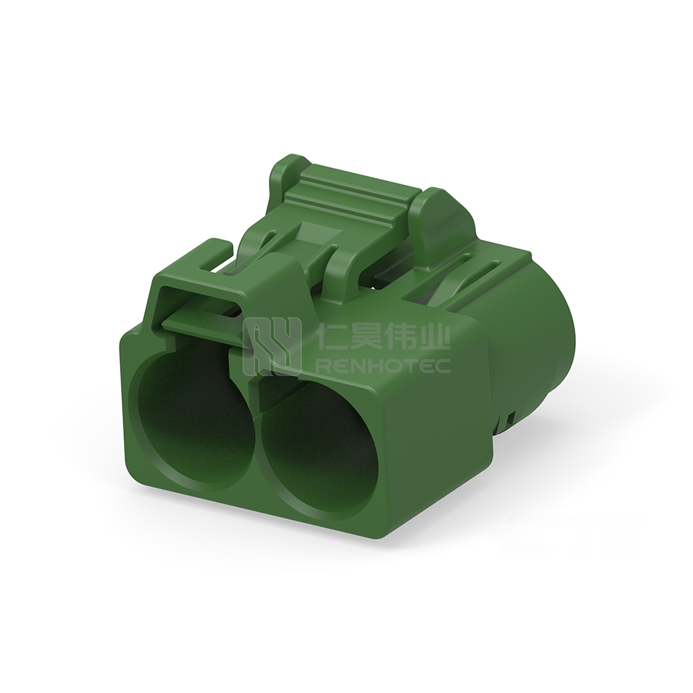 180° Cable Exit, 2 Position, A Code, Housing for Female Terminals, 8 mm Centerline, Signal, FAKRA, Data Connectivity Housings