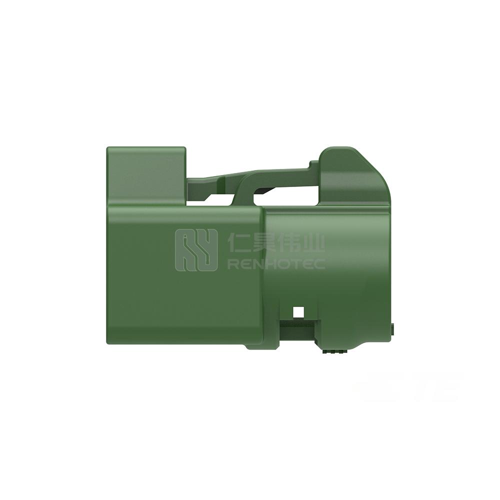 180° Cable Exit, 2 Position, A Code, Housing for Female Terminals, 8 mm Centerline, Signal, FAKRA, Data Connectivity Housings - Image 2