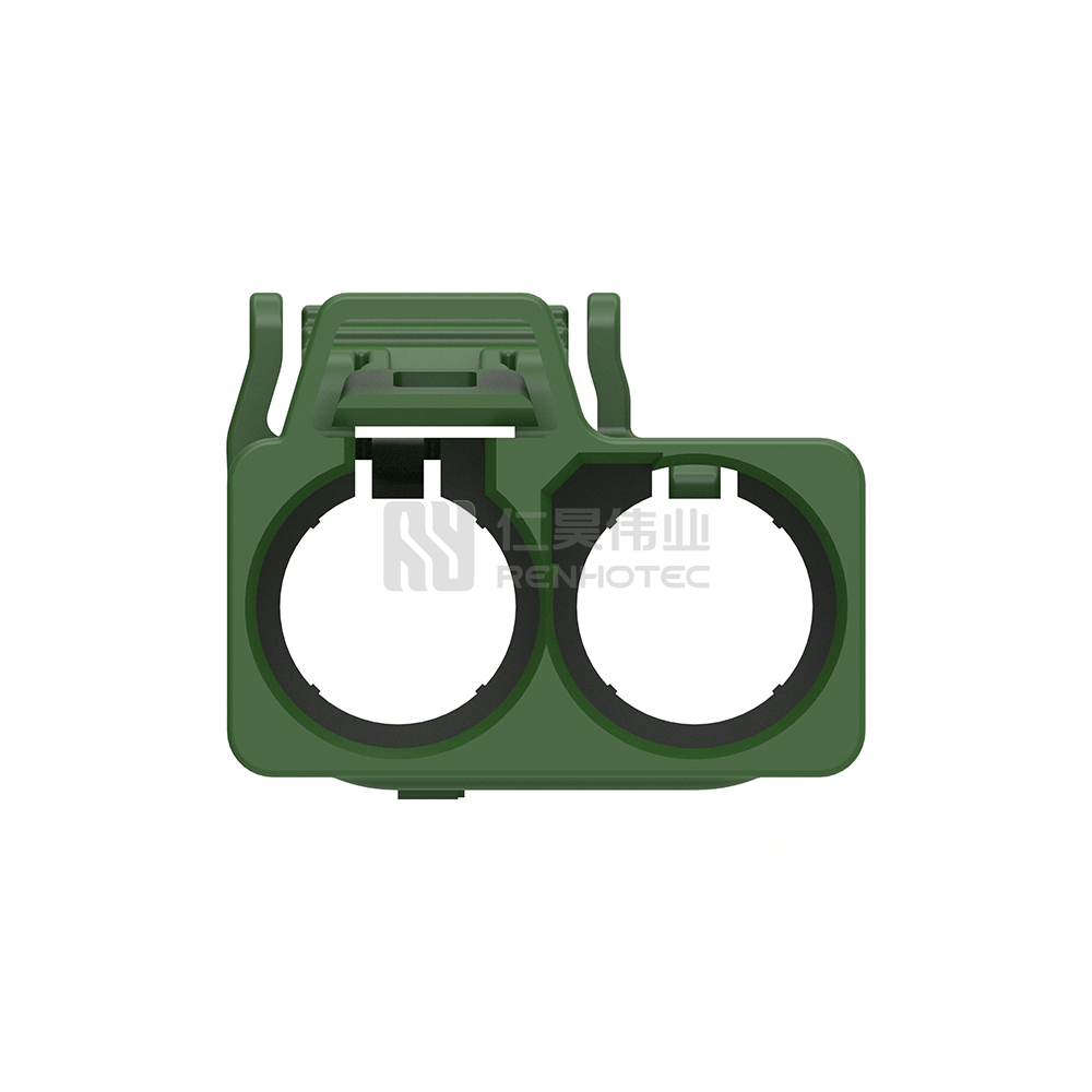 180° Cable Exit, 2 Position, A Code, Housing for Female Terminals, 8 mm Centerline, Signal, FAKRA, Data Connectivity Housings - Image 5