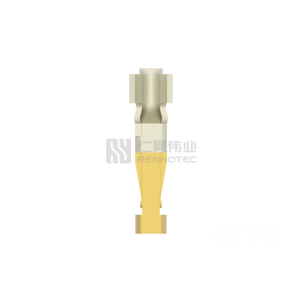 Receptacle Terminal,0.52 – 1.04 mm² Wire,0.8 mm Tab Width, Gold (Au),0.25 mm Tab Thickness, Unsealed, Terminates To Wire, FAKRA - Image 3
