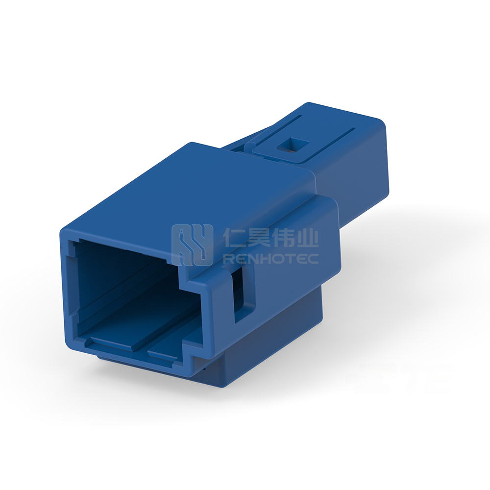 Wire-to-Wire, 180° Cable Exit, 1 Position, 8 Code, Shielded, Housing for Female Terminals, Crimp, FAKRA, Data Connectivity Housings